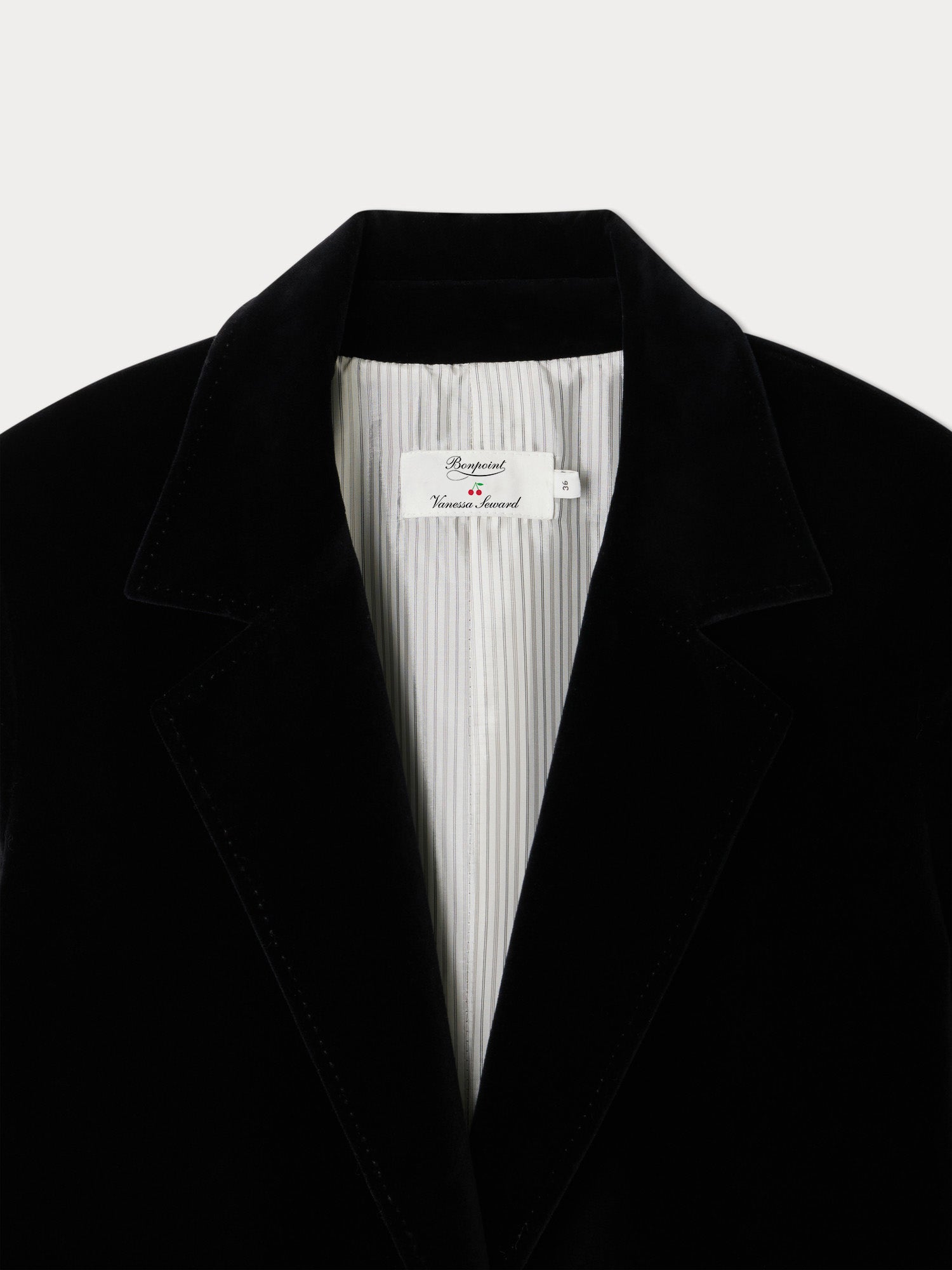 Women | Bonpoint X Vanessa Seward Golondrina Smooth Velvet Jacket | Black