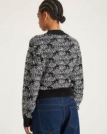 Black | Varick Tapestry Mockneck Sweater