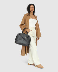 Wide Awake Split Hem Overcoat | Women | Camel