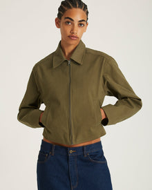 Army Green | Jiao Sanded Twill Jacket