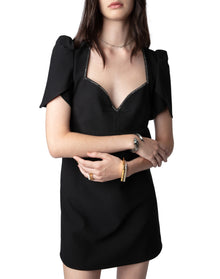 Women | Roxelle Crepe Strass | Noir