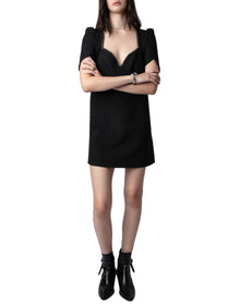 Women | Roxelle Crepe Strass | Noir