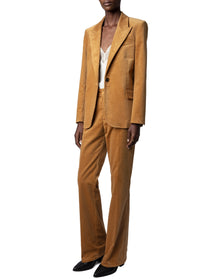 Women | Pistol Velvet Used | Ocre