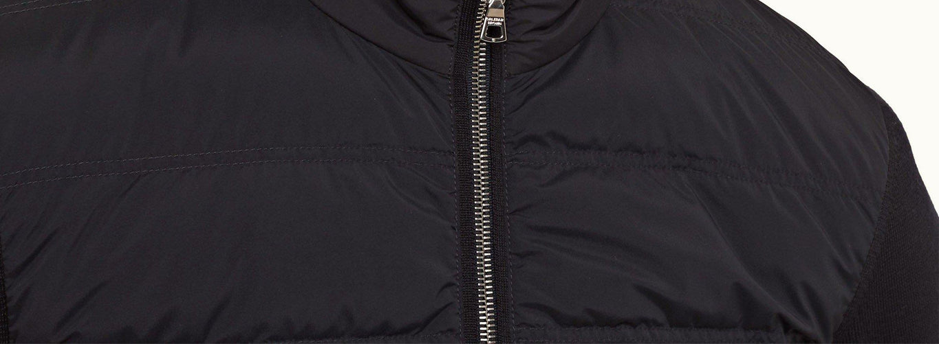 Wallace Merino Down Quilted Jacket | Navy