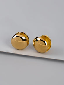 Dome Stud Earrings | 14K Gold Vermeil