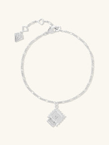 Ravioli Bracelet | Silver Rhodium Plated Brass