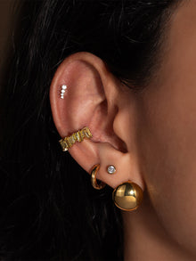 Dome Stud Earrings | 14K Gold Vermeil