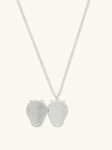 Strawberry Locket Necklace | 5A Grade Cubic Zirconia | Silver Rhodium Plated Brass
