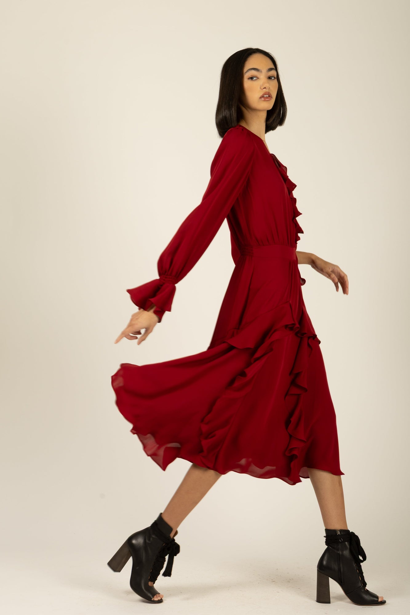 Warby Dress | Crimson Red