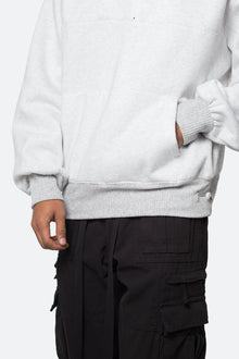 Washed 3 x 4 Fleece Pullover | Heather Grey