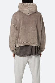 Washed Acid Hoodie | Brown