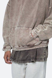 Washed Acid Hoodie | Brown