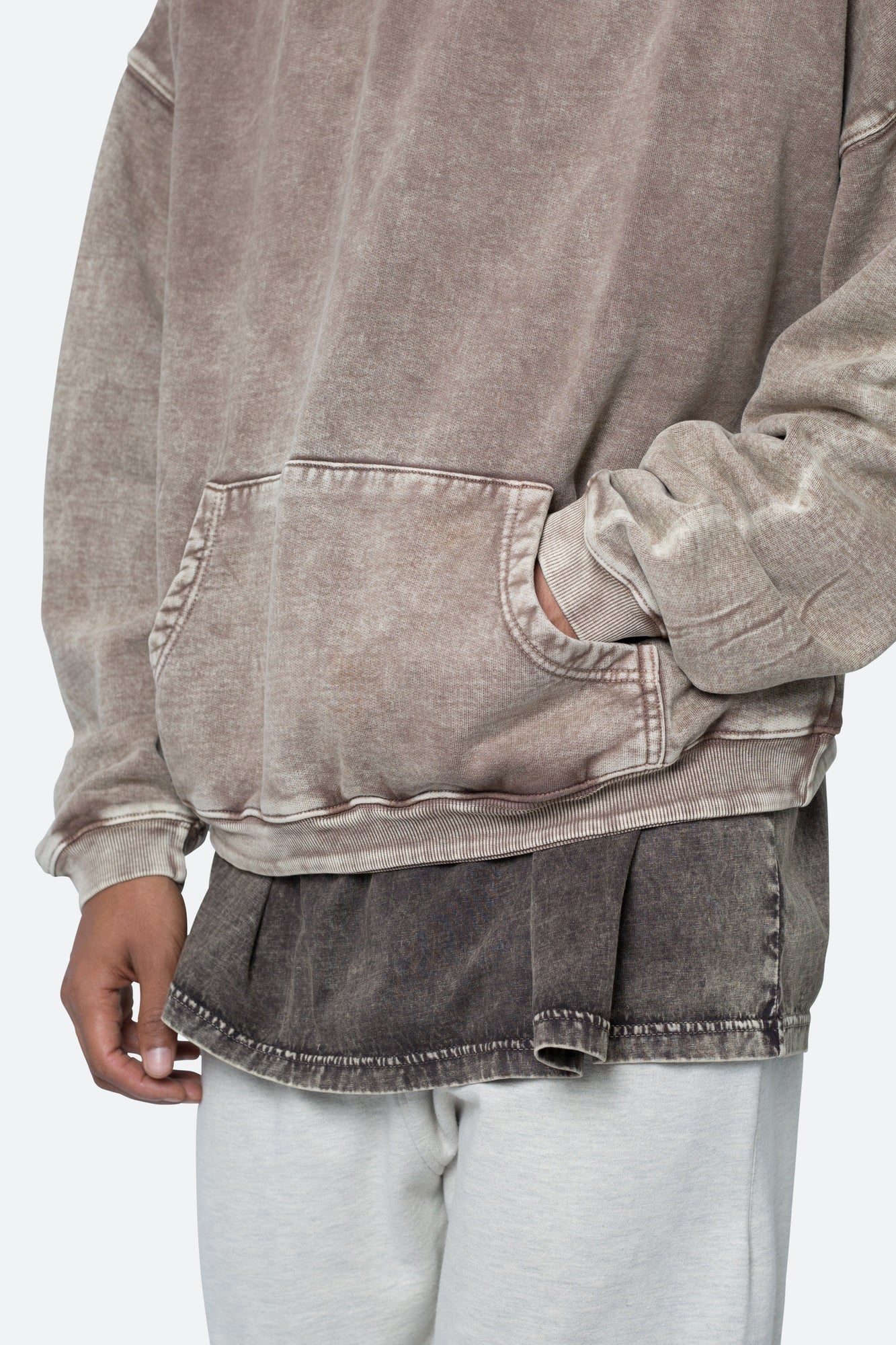 Washed Acid Hoodie | Brown
