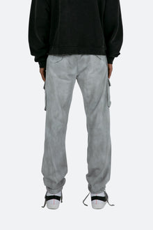Washed Camo Cargo Pants | Grey x White