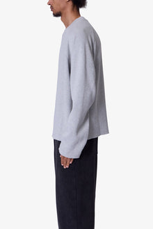 Washed Thermal L x S Tee | Heather Grey