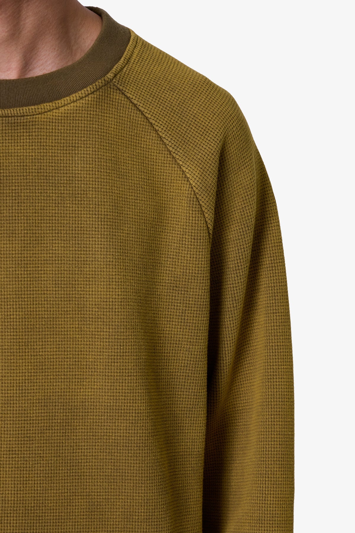 Washed Thermal L x S Tee | Washed Olive