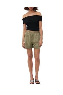 Washed Satin Shorts | Aloe