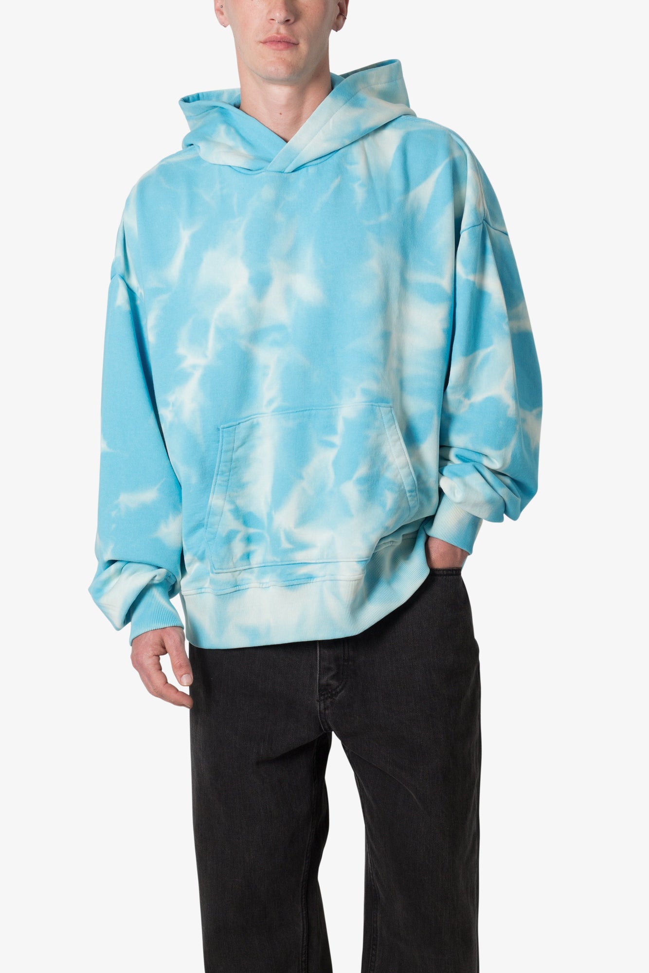 Water Wash Hoodie | Blue