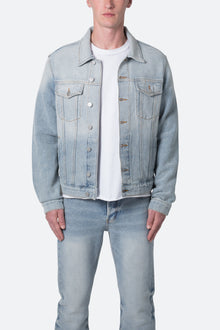 Western Crosshatch Trucker Jacket | Blue
