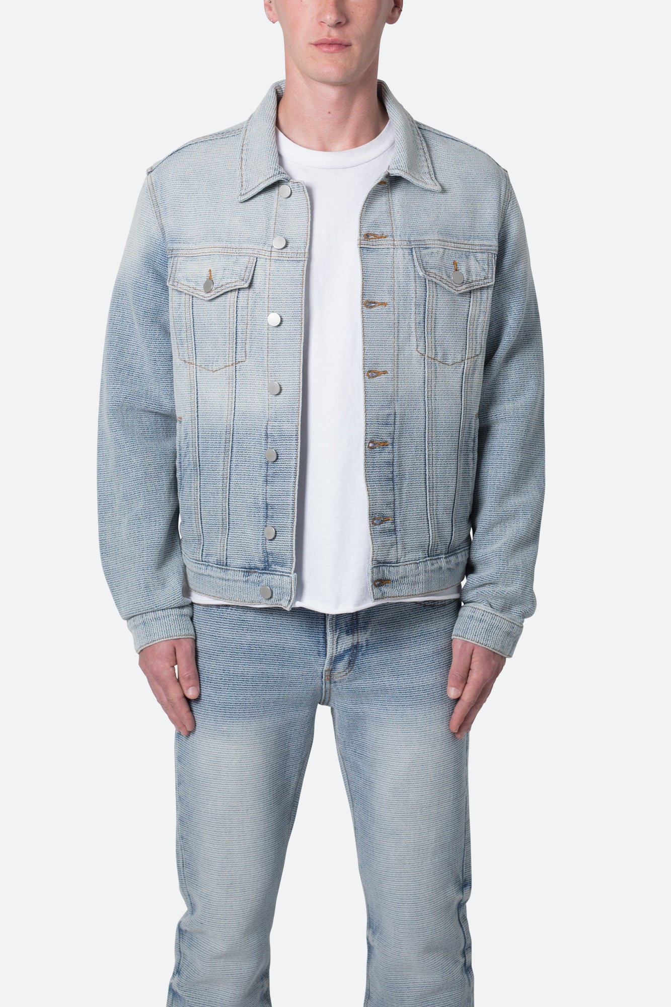 Western Crosshatch Trucker Jacket | Blue