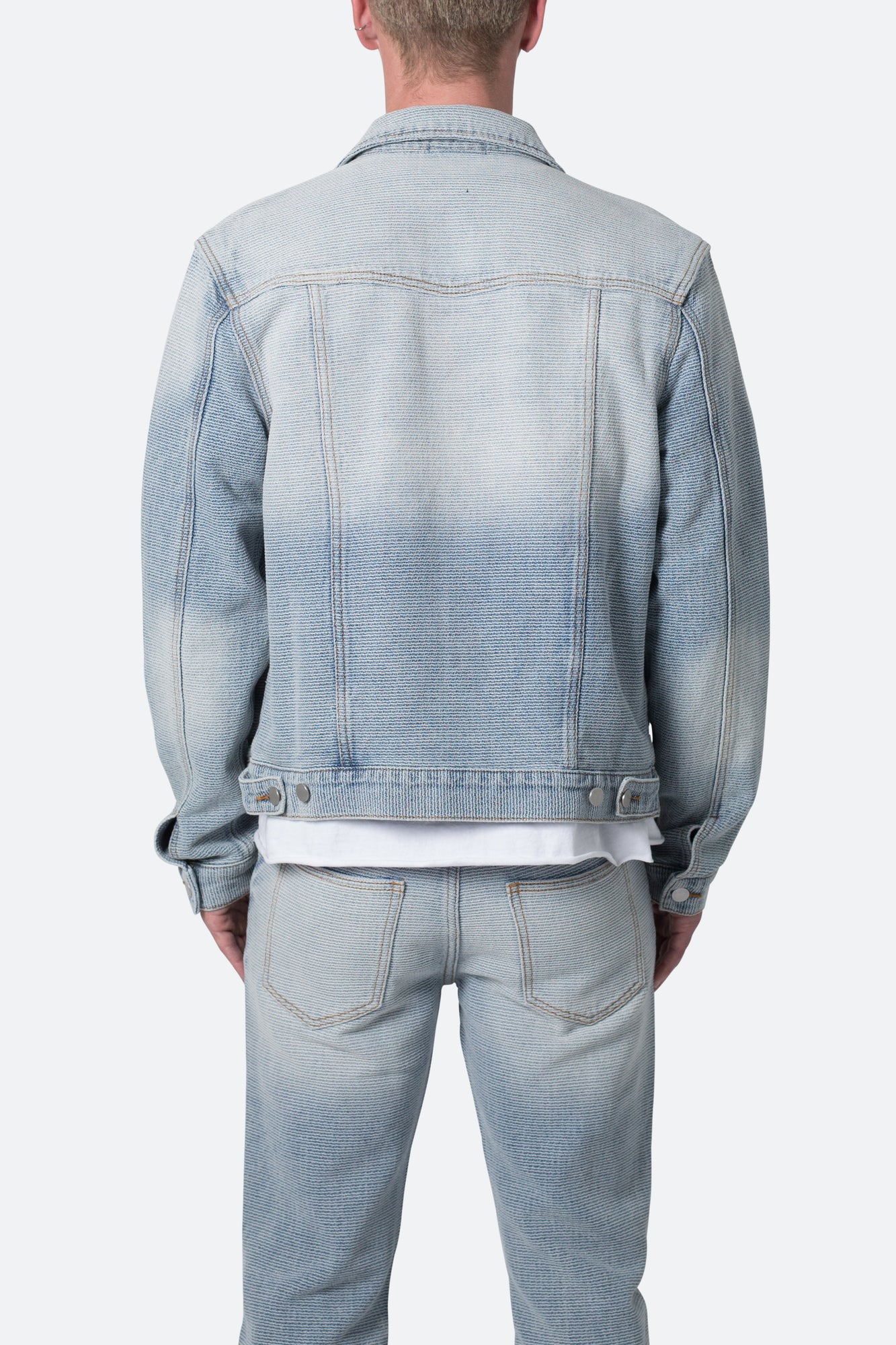 Western Crosshatch Trucker Jacket | Blue