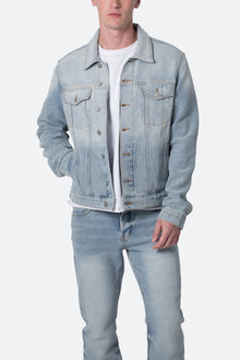 Western Crosshatch Trucker Jacket | Blue