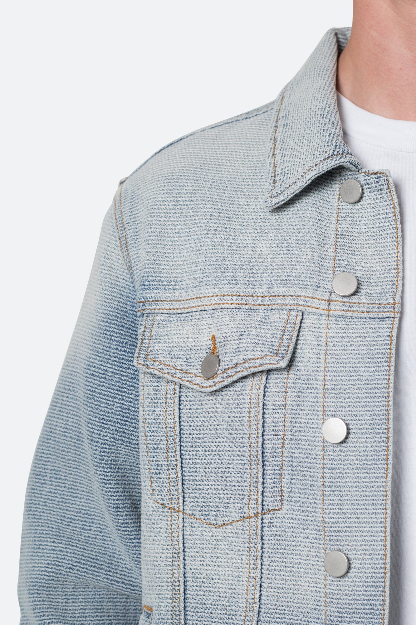 Western Crosshatch Trucker Jacket | Blue