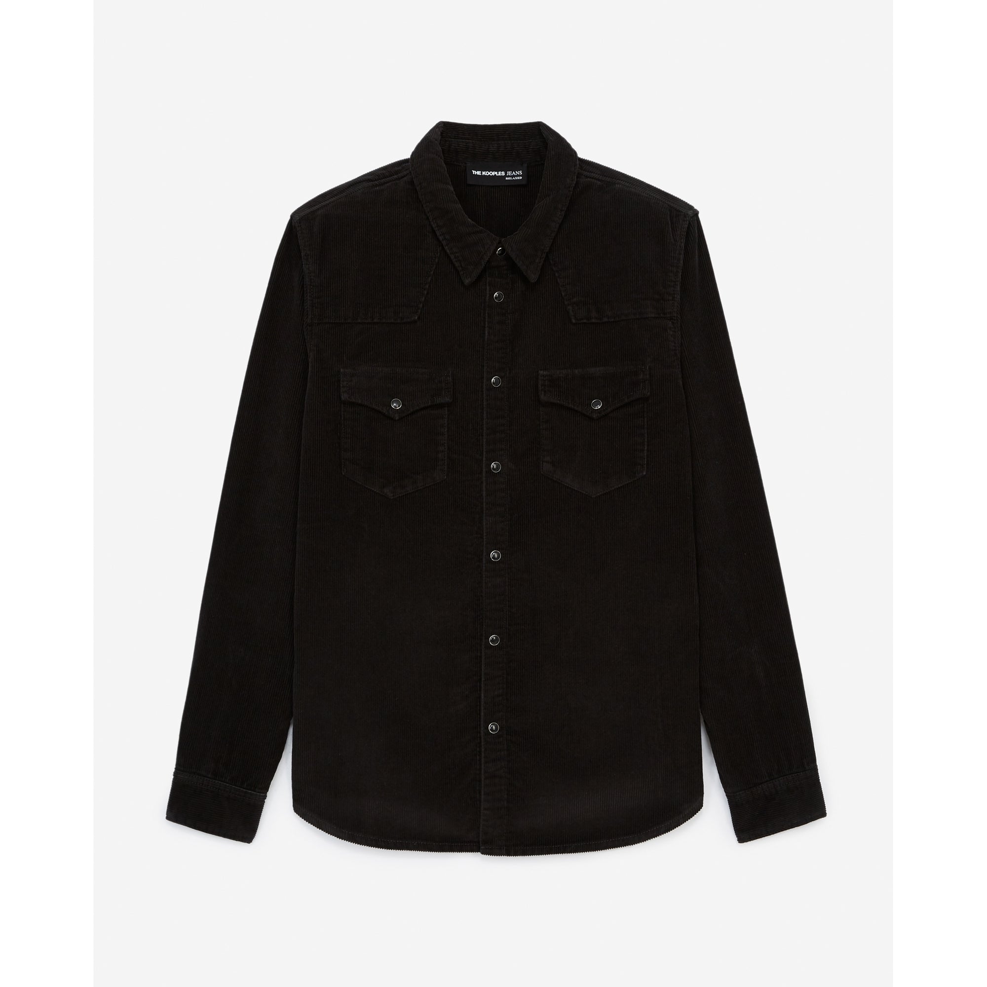 Western-Style Corduroy Shirt | Men | Black