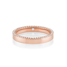 Women | White Diamond Parker Band – 3mm | 14k Rose Gold