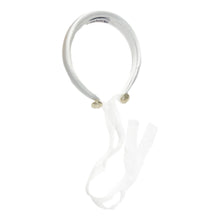 White Satin Tuxedo Headband