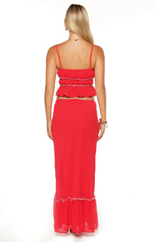 Wiatt Maxi Skirt | Red