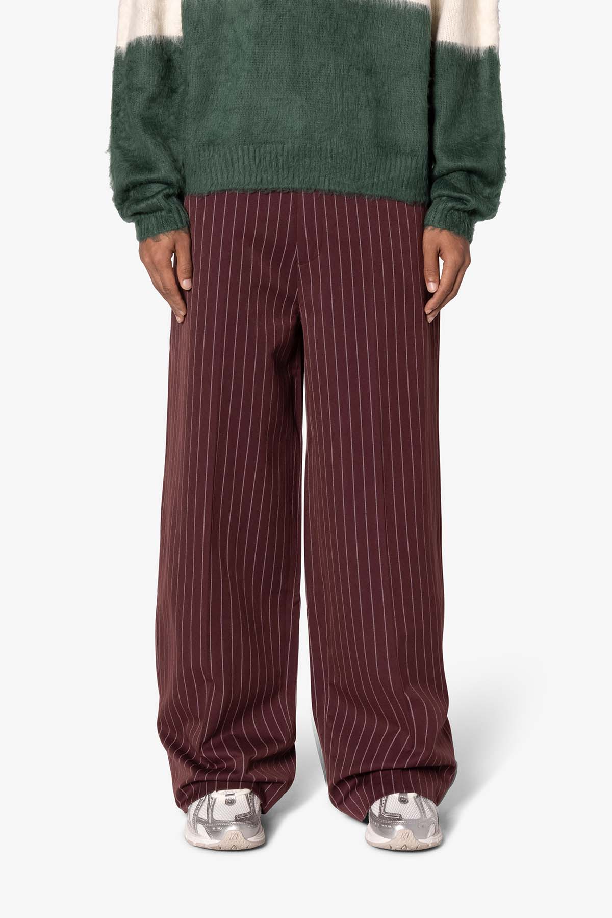 Wide Leg Trouser Pants | Red