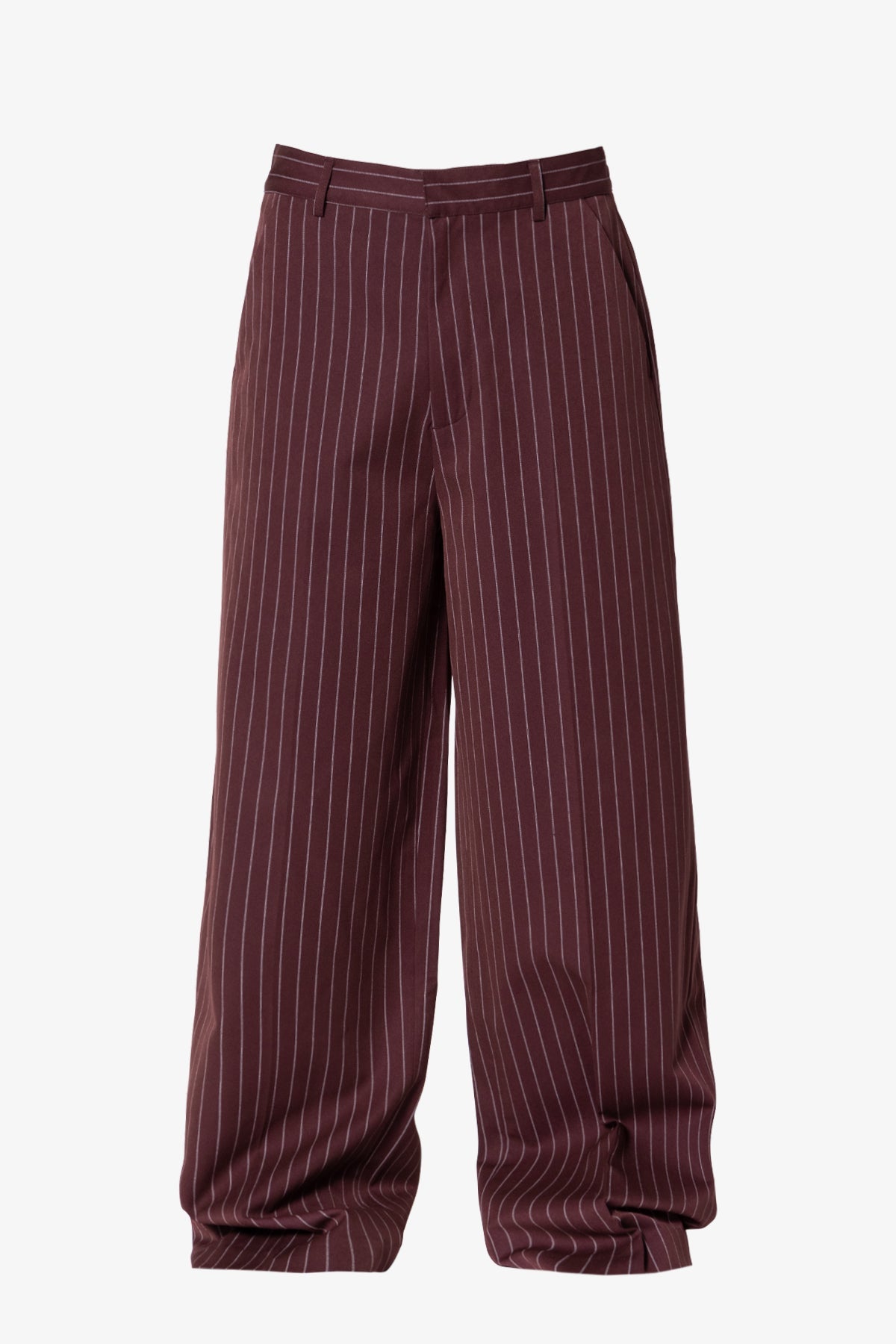 Wide Leg Trouser Pants | Red