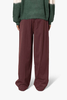 Wide Leg Trouser Pants | Red