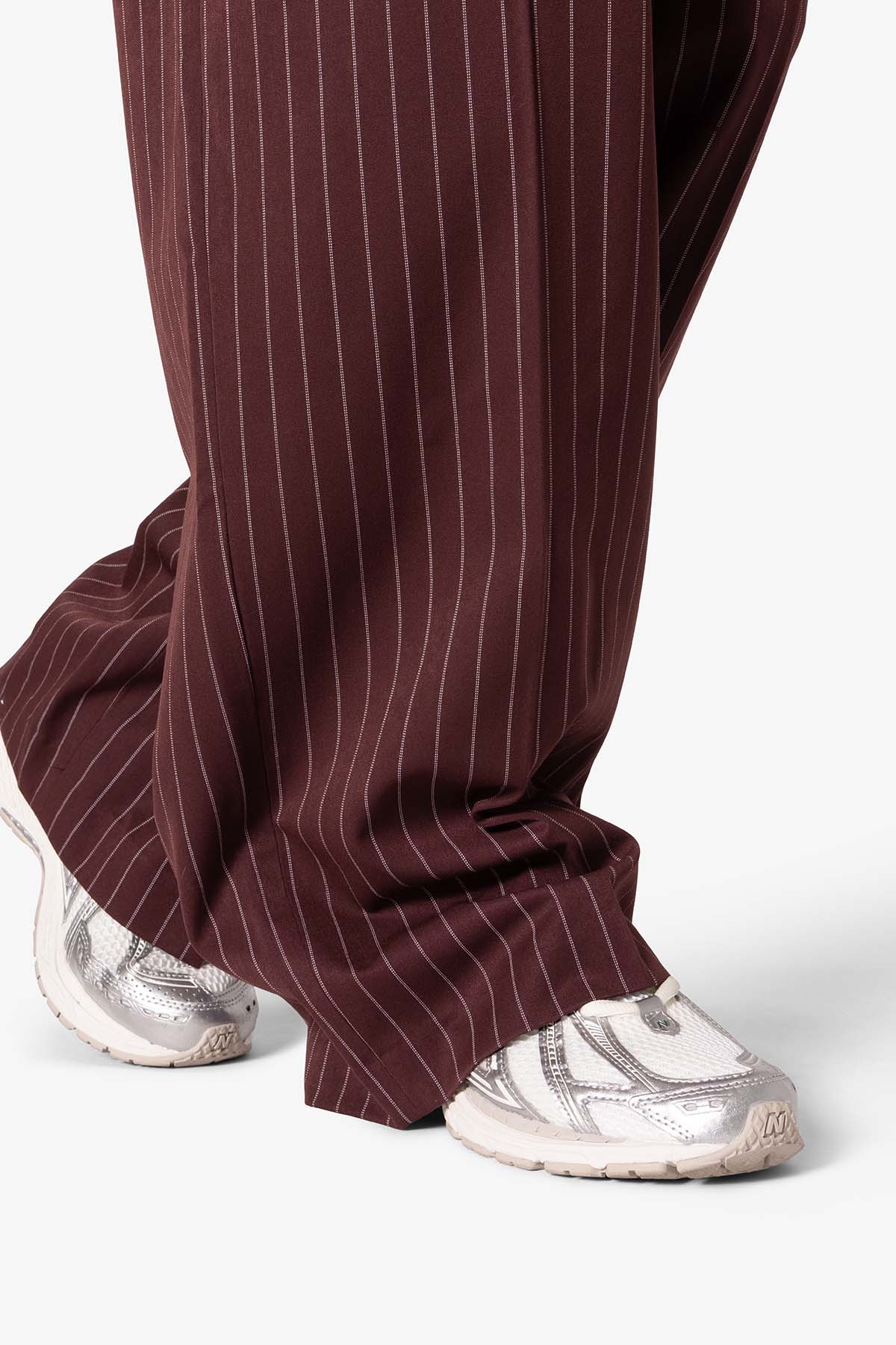 Wide Leg Trouser Pants | Red