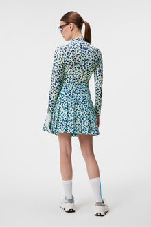 Women | Adina Print Skirt | Leopard Aruba Blue