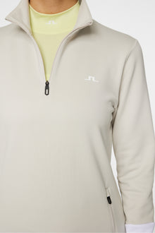 Women | Aerial Quarter Zip Mid Layer | Moonbeam