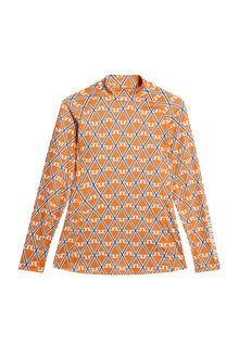 Women | Asa Print Soft Compression Top | Exuberance Diamond