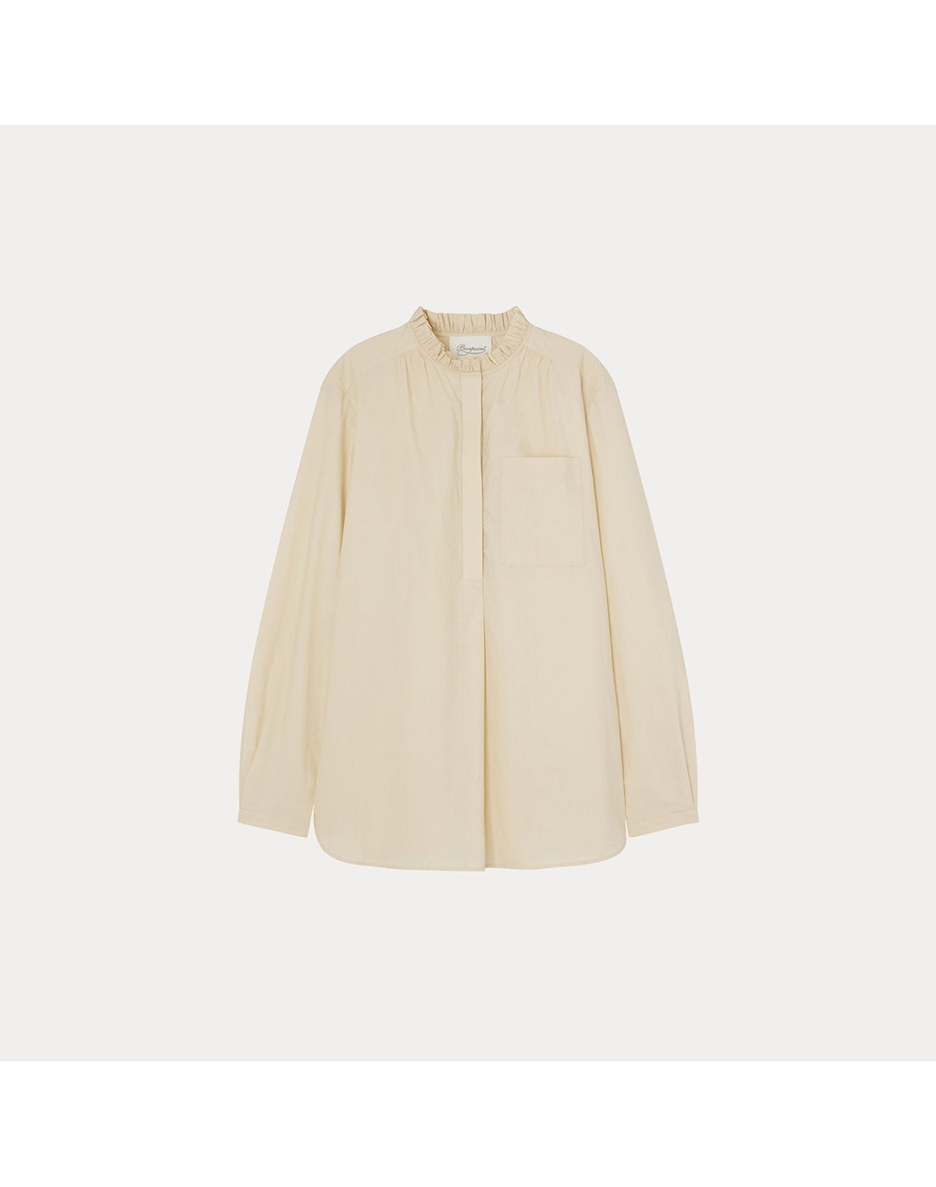 Women | Burgundy Shirt | Ecru