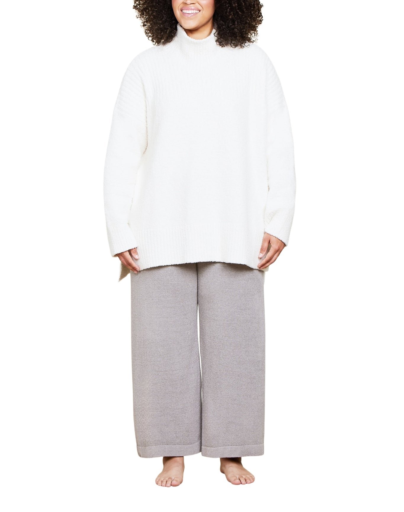 Women | Cozychic High Low Pullover | Cream