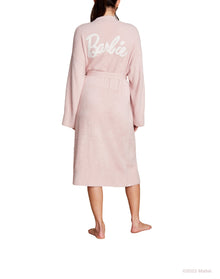 Women | Cozychic Lite Barbie Robe | Dusty Rose-White
