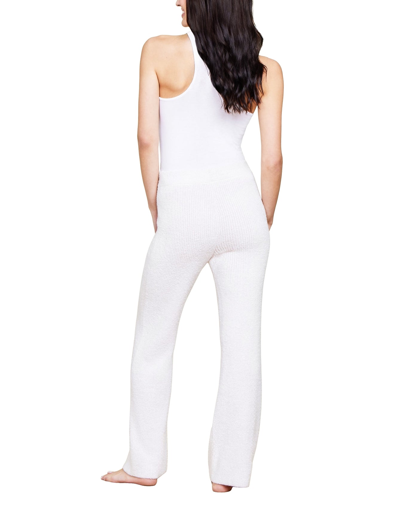 Women | Cozychic Lite Contrast Ribbed Pant | Primrose-Pearl