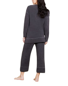 Women | Cozychic Lite Contrast Stitch Cardigan | Carbon-Pearl