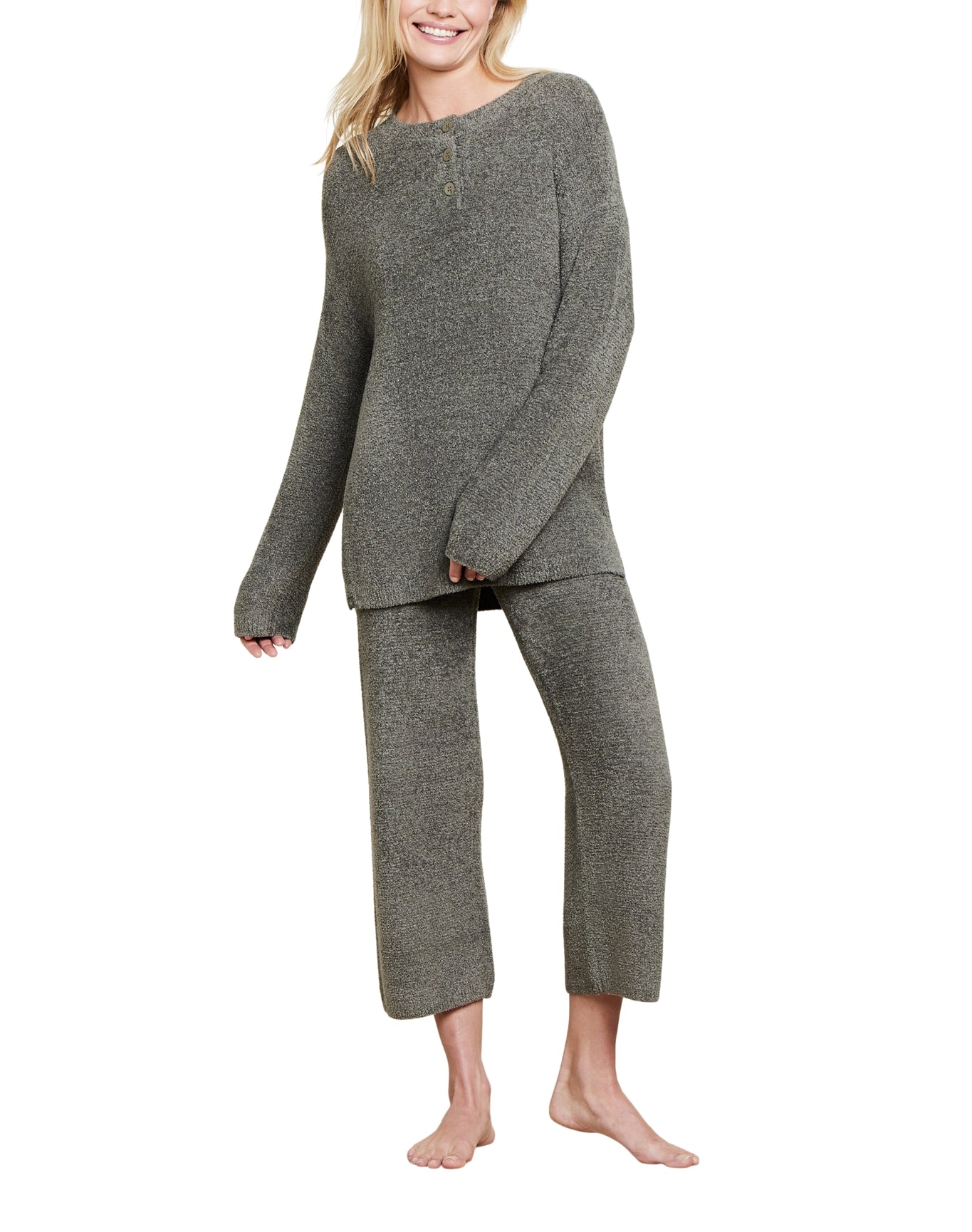 Women | Cozychic Lite Textured Pullover | Olive Branch