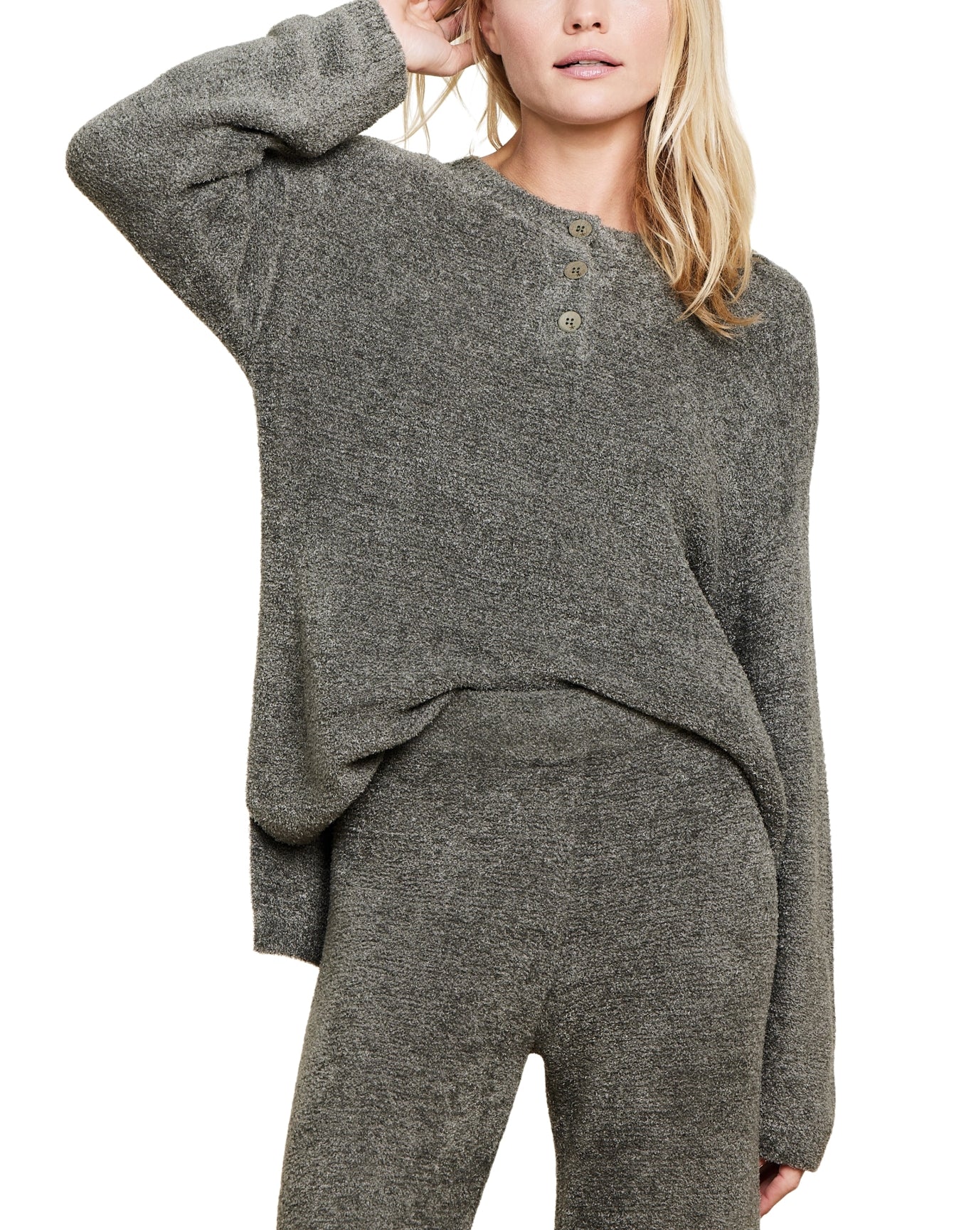 Women | Cozychic Lite Textured Pullover | Olive Branch