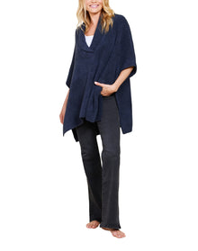 Women | Cozychic Shawl Collar Poncho | Tidewater