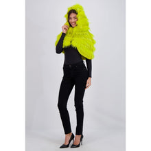 Women | Finnracoon Hooded Caplet | Yellow