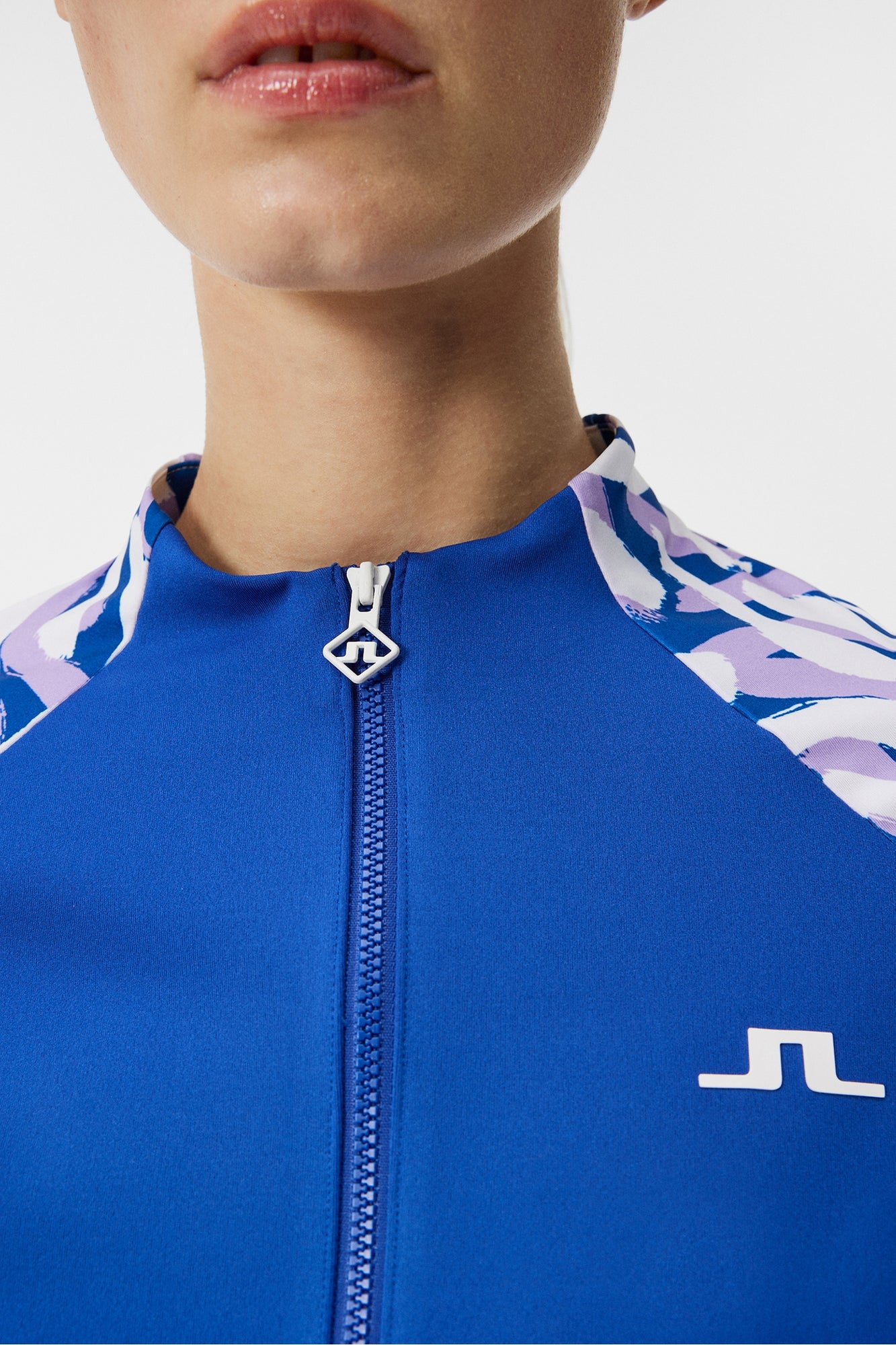 Women | June Print Mid Layer | Purple Painted Zebra