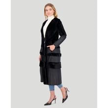 Women | Mink Nappa Coat | Black