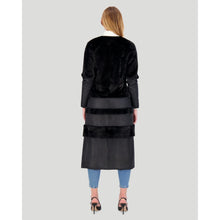 Women | Mink Nappa Coat | Black